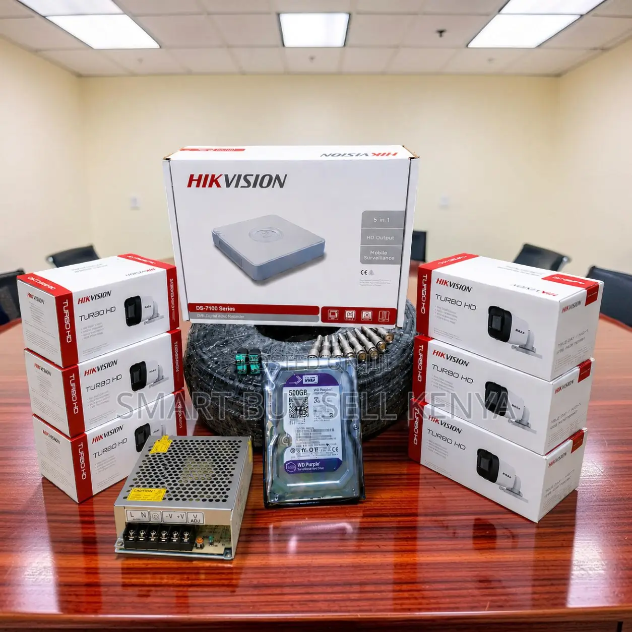 Heavy Duty 6 Hikvision 1080p Full Hd CCTV Cameras Complete System Kit
