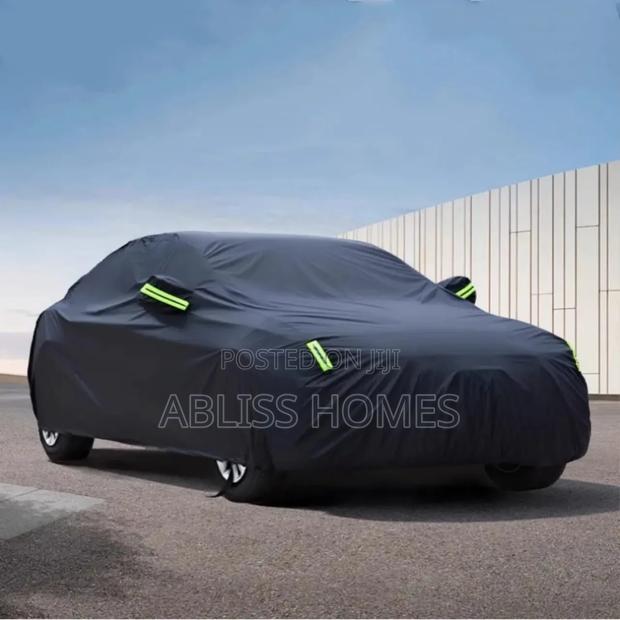 High Quality Universal Black Car Cover - main view