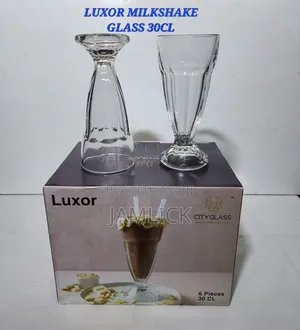 6pcs Luxor Glass Milk Shake – Bn