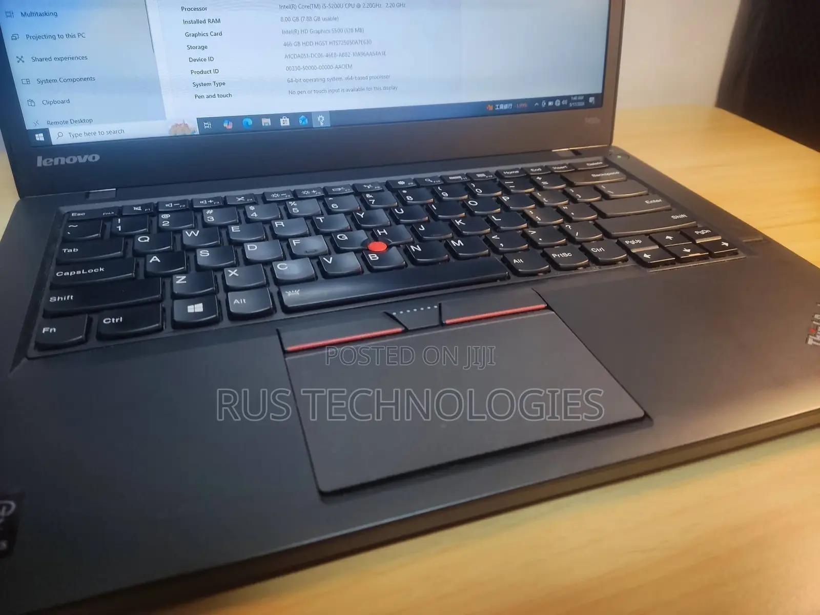 Laptop Lenovo ThinkPad T450 8GB Intel Core i7 SSD 256GB
