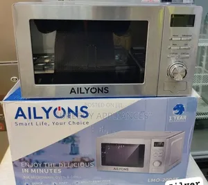 Ailyons 20l Microwave Oven – Manual Control Grill Function