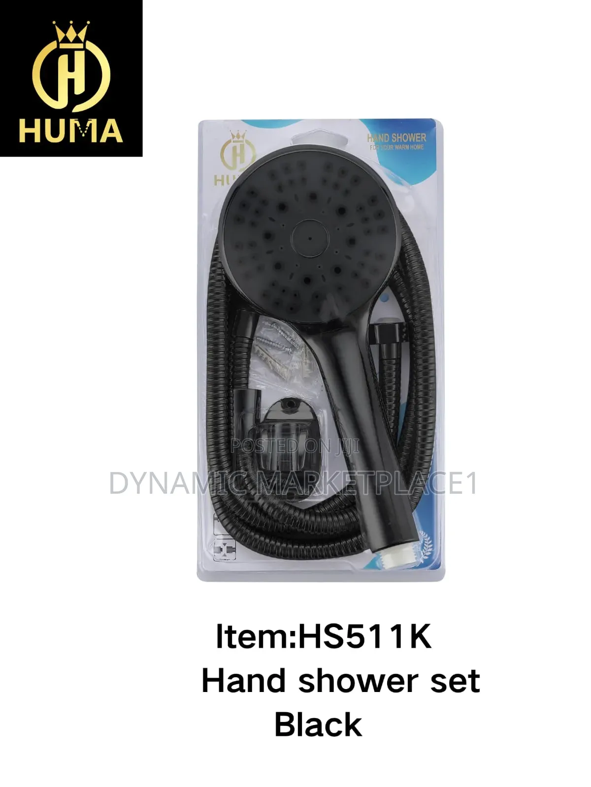Black Hand Shower Set