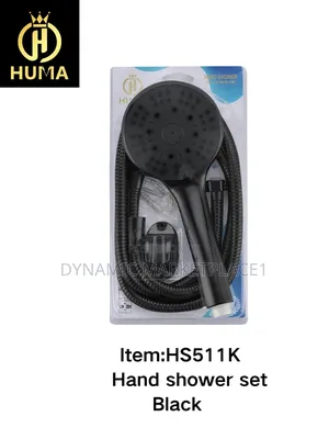 Black Hand Shower Set
