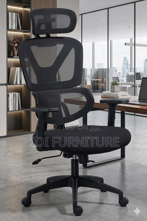 Office Chairs; High Back Fabric Orthopedic Vitoree Chairs - thumbnail 2