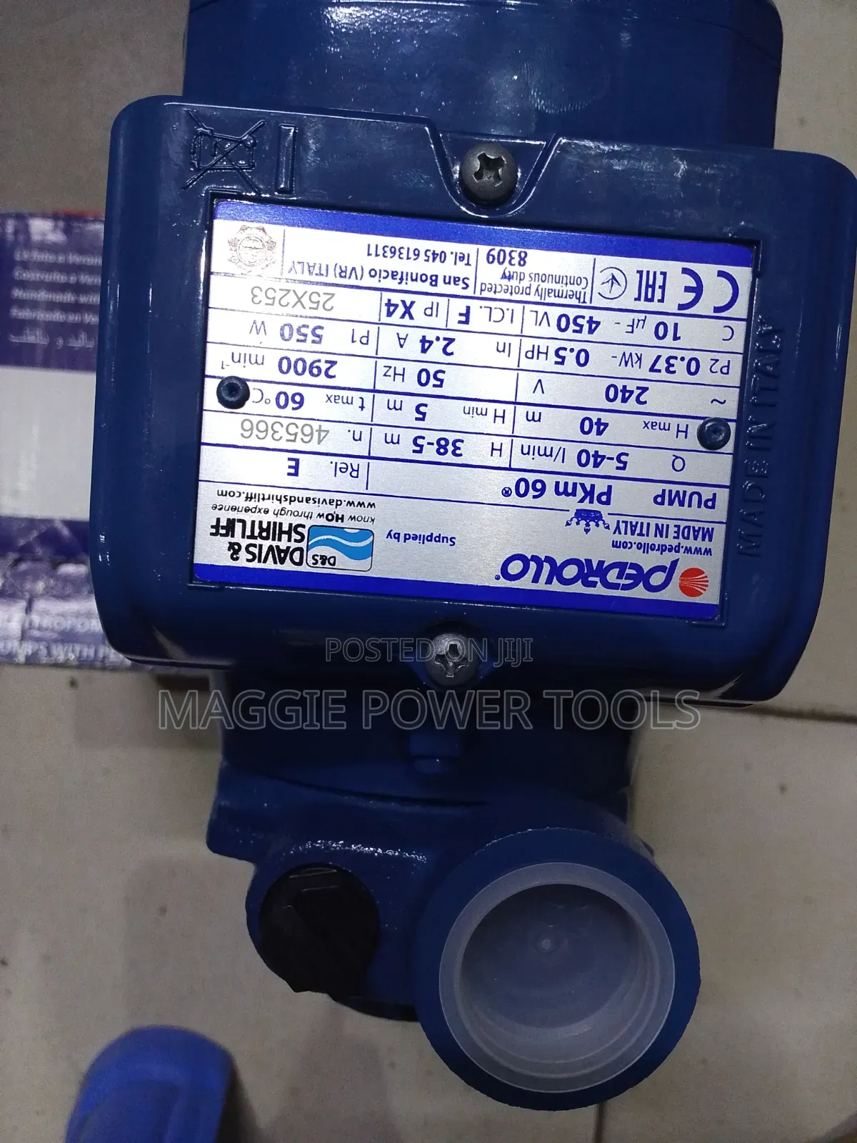 Well Performing and Professional 0.5hp Davis Water Pump