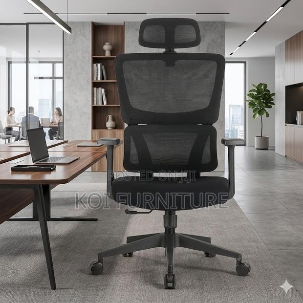Office Chairs; High Back Fabric Orthopedic Vitoree Chairs - thumbnail 4