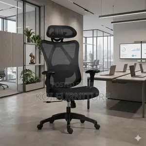 Office Chairs; Ergonomic High Backrest Recliner Fabric Chair