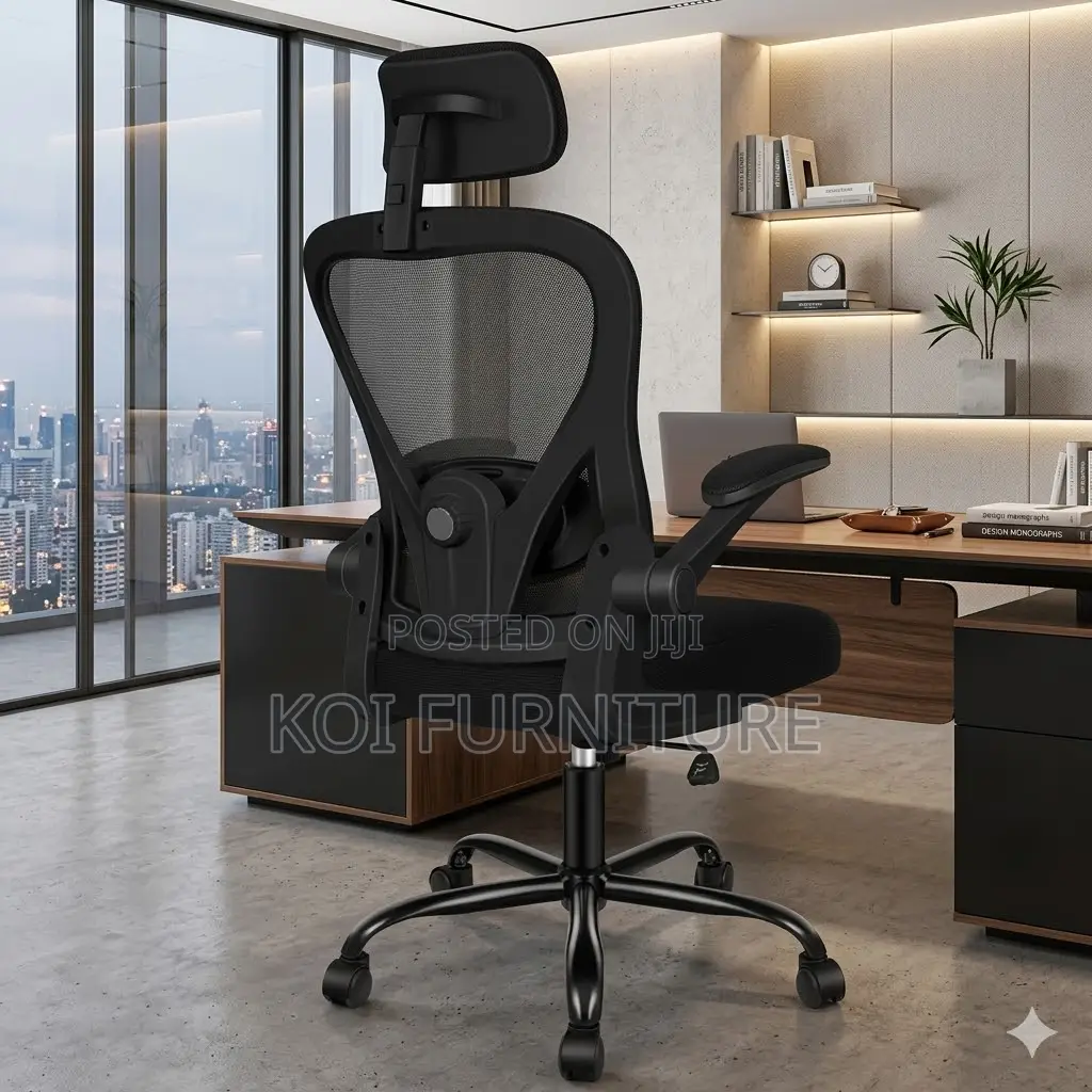Office Chairs; Ergonomic High Backrest Recliner Fabric Chair