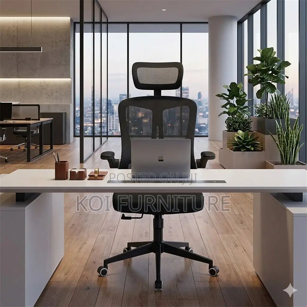 Office Chairs; Ergonomic High Backrest Recliner Fabric Chair