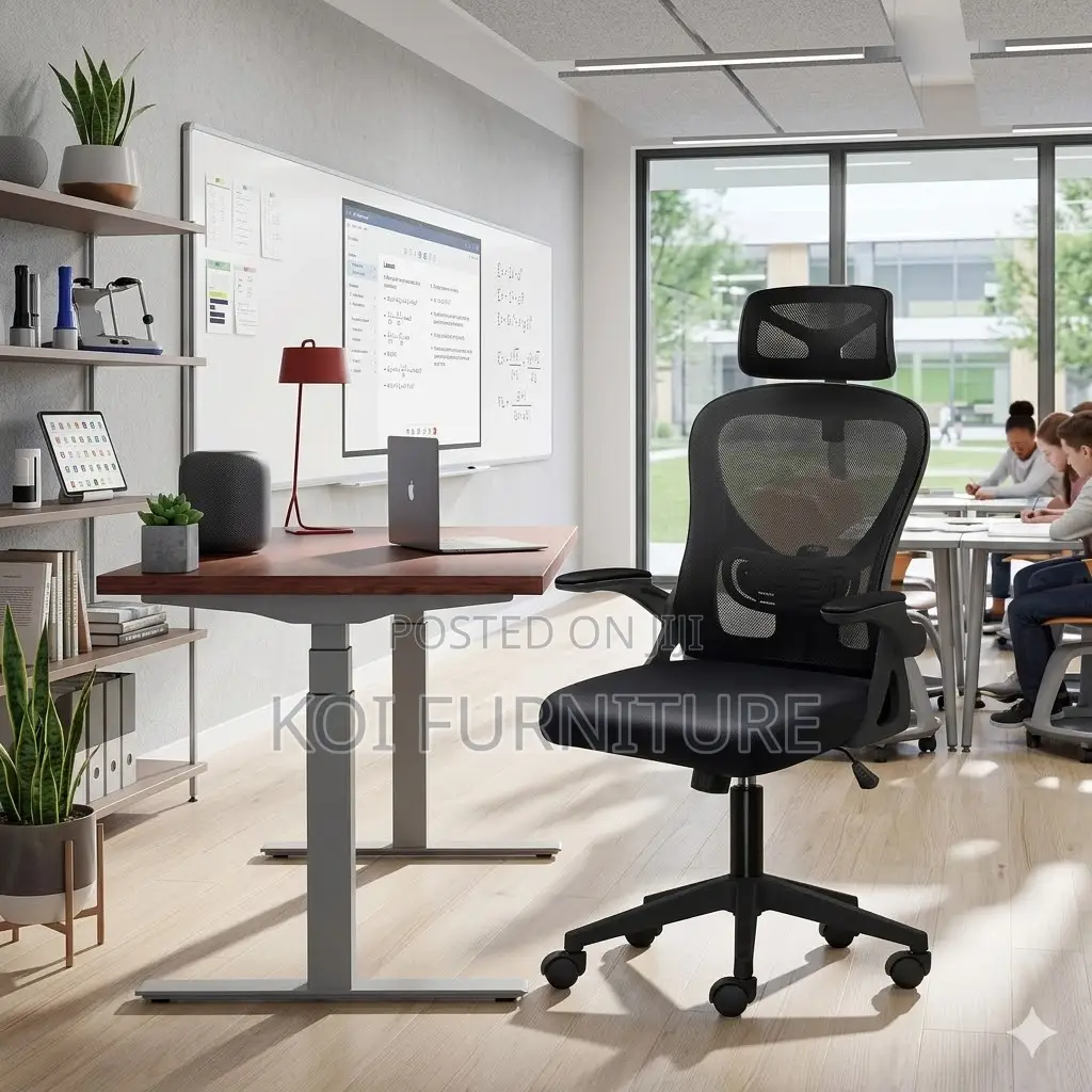 Office Chairs; Ergonomic High Backrest Recliner Fabric Chair