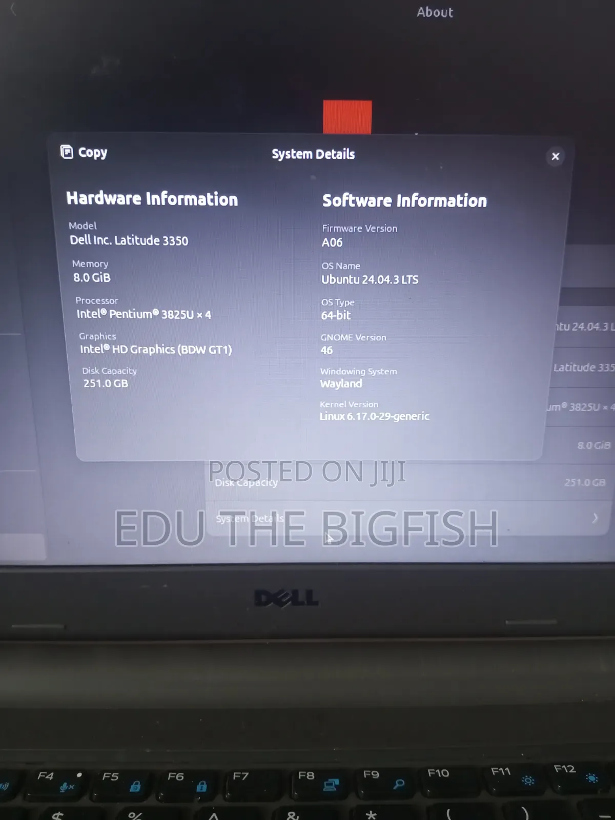Laptop Dell Latitude 3350 8GB Intel Pentium SSD 256GB