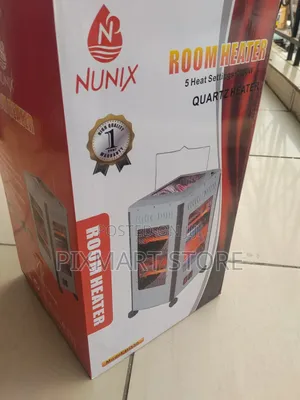 Nunix 2000w 5-Sided Quartz Room Heater With Wheels