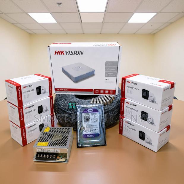 Durable Design 6 Hikvision 1080p CCTV Cameras Complete System Kit