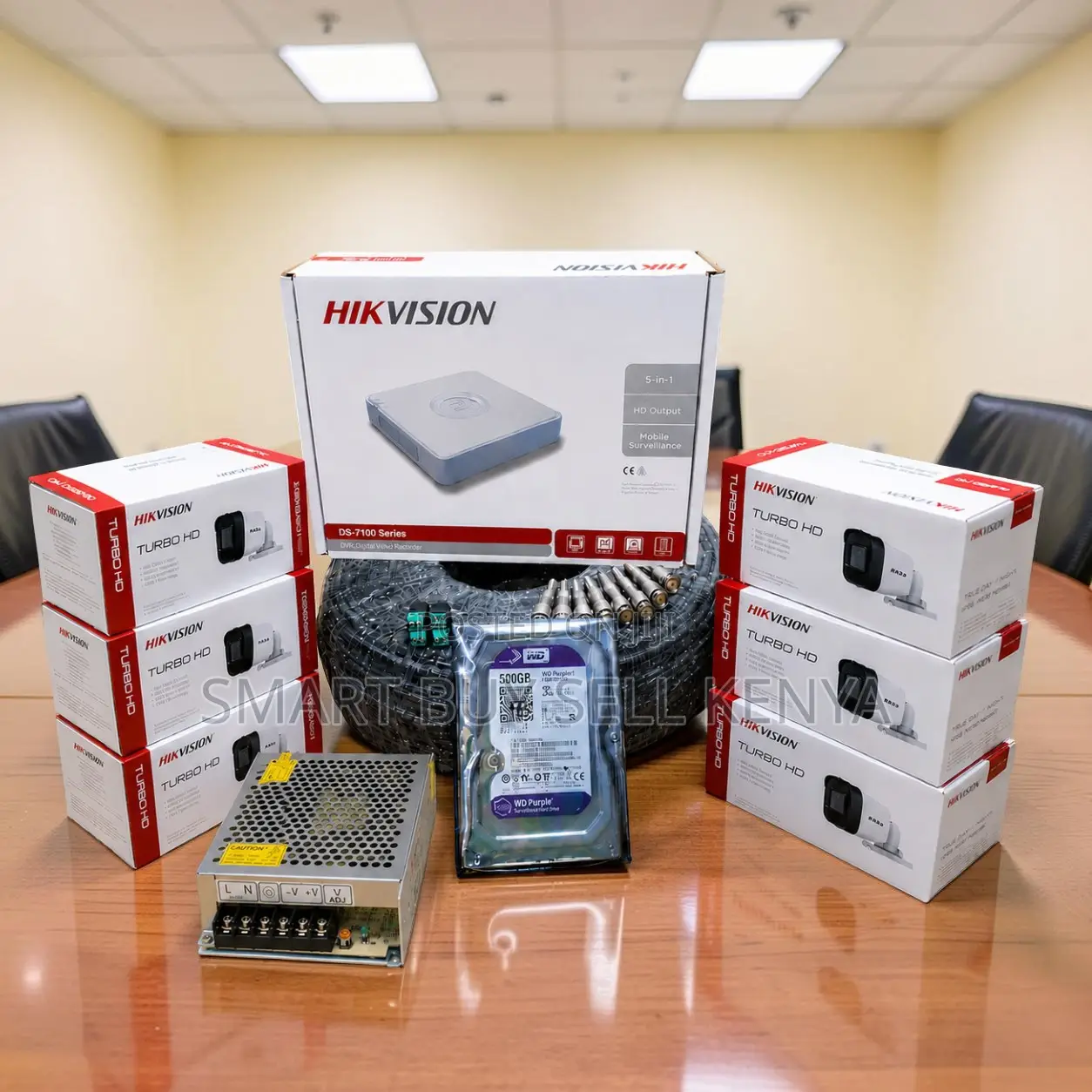 Hassle Free Setup 6 Hikvision 1080p CCTV Cameras Complete System Kit