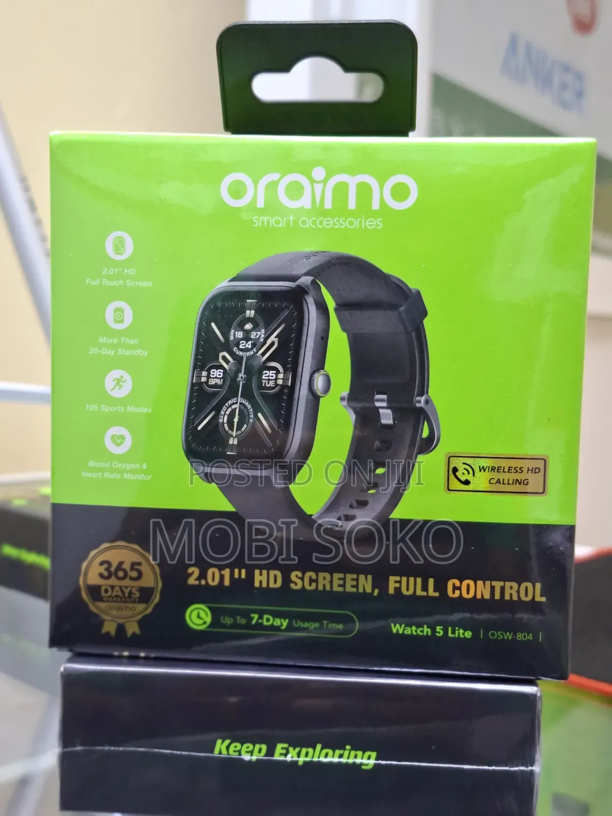 Oraimo Watch 5 Lite 2.01" Hd Ip68 Smart Watch