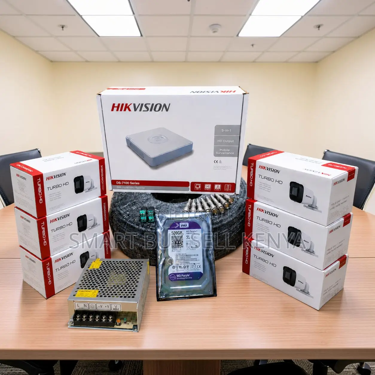 Simple Configuration 6 Hikvision 1080p Hd CCTV Cameras Full System Kit