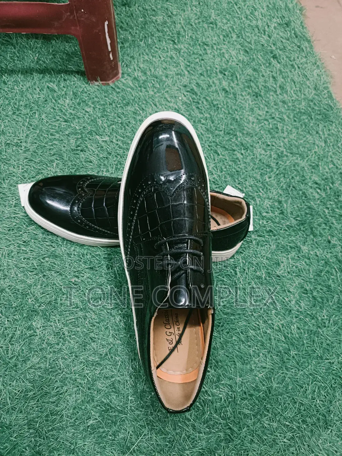 Original E G Classic Designer Men Loafers Brown Crocodile Skin Shoes