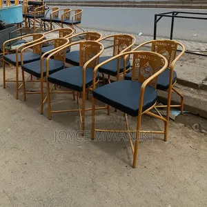 Restaurant Chairs, With Gold Coated Frame 