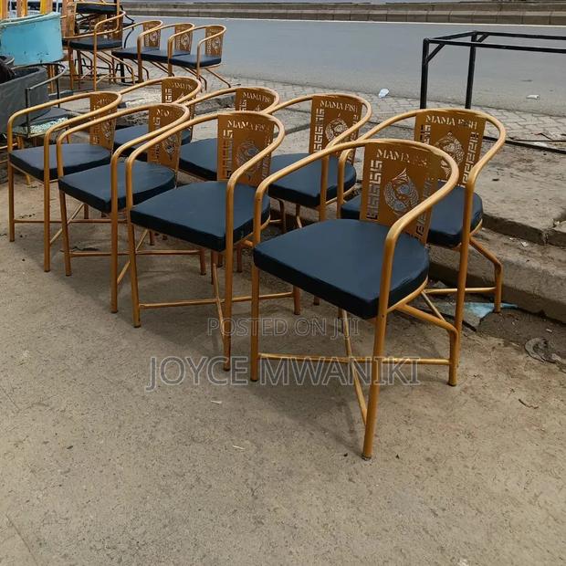 Restaurant Chairs, With Gold Coated Frame 