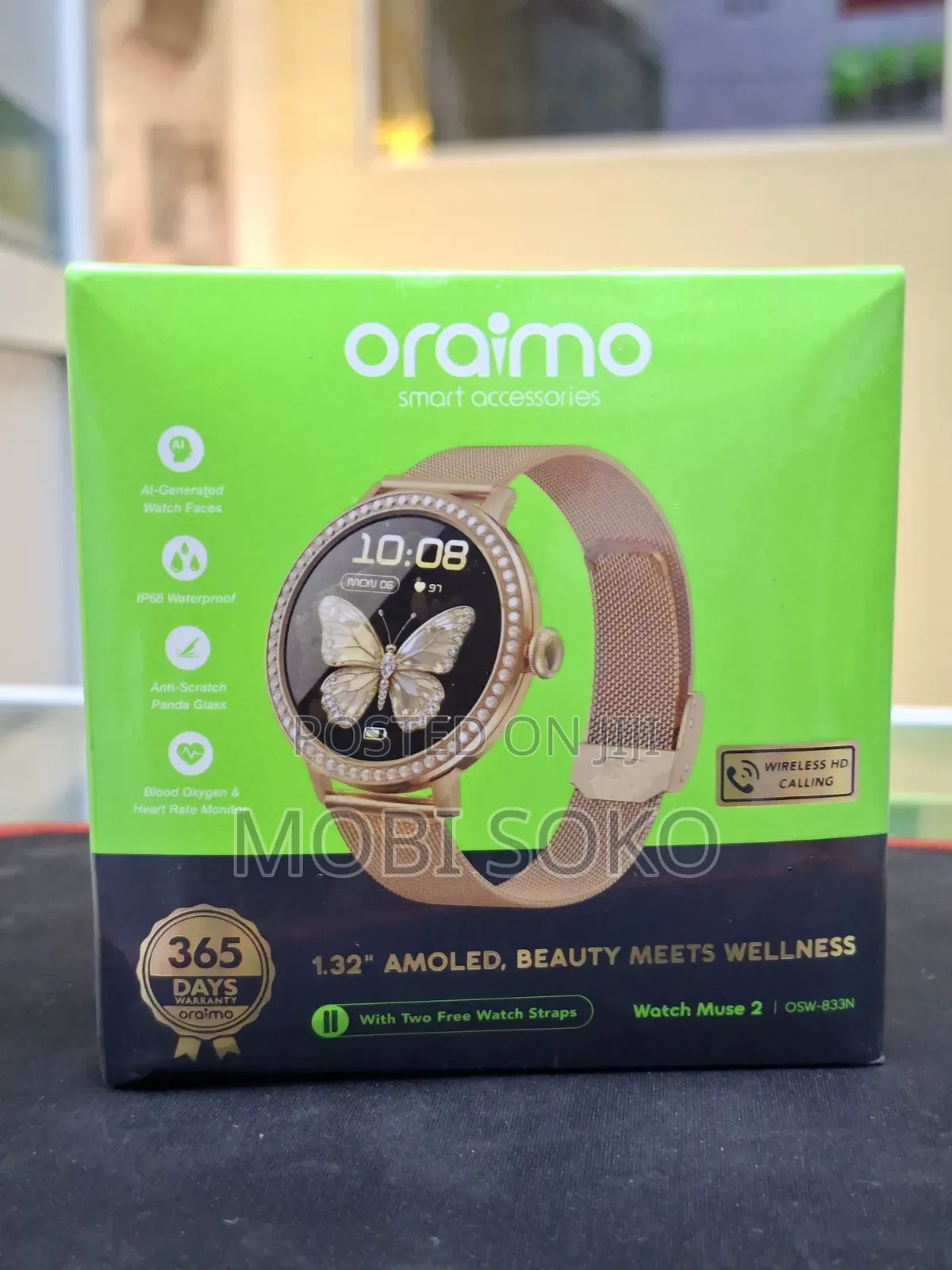 Oraimo Watch Muse 2 1.32" Amoled Diamond Appearance Smart Watch