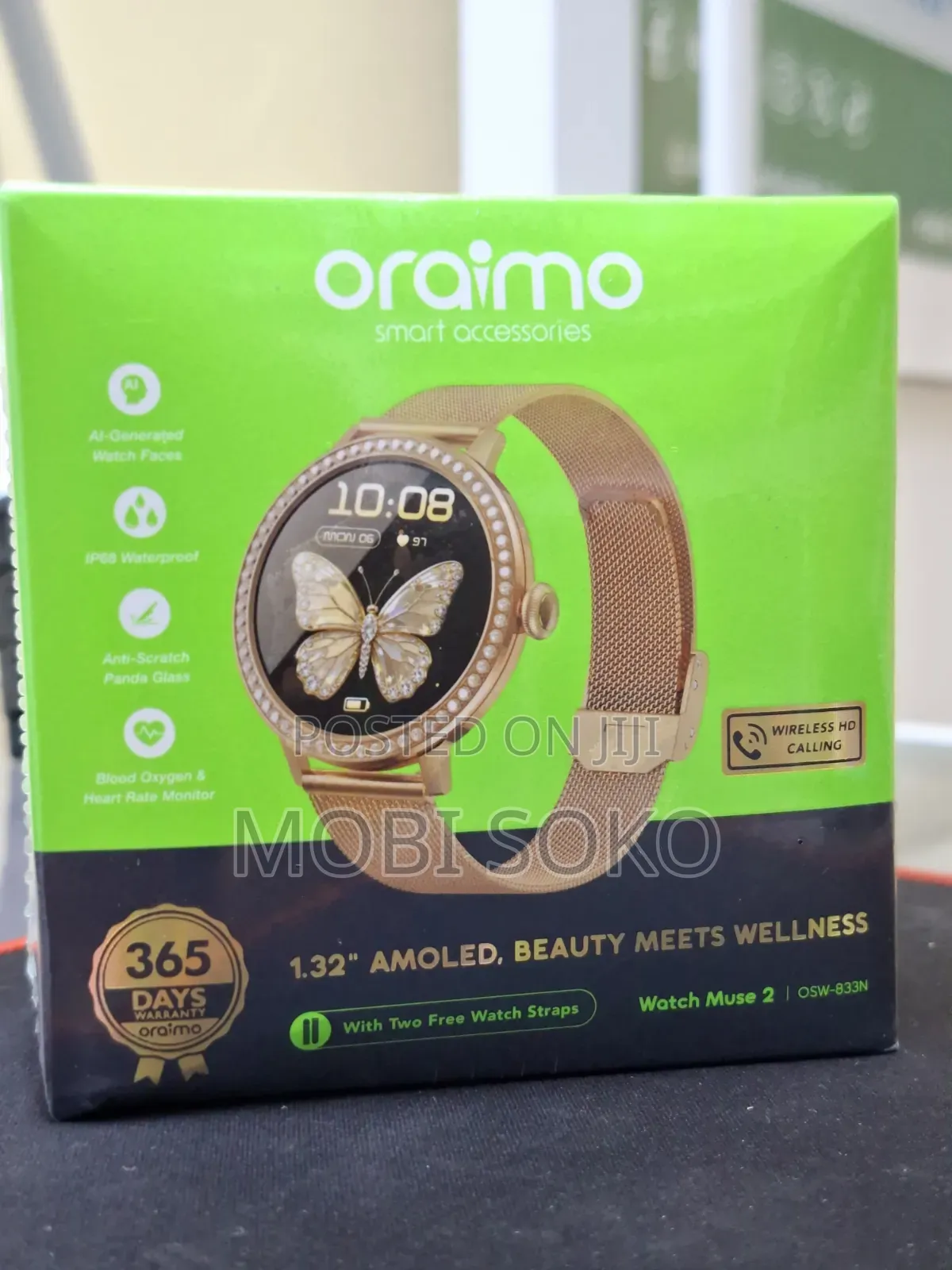 Oraimo Watch Muse 2 1.32" Amoled Diamond Appearance Smart Watch