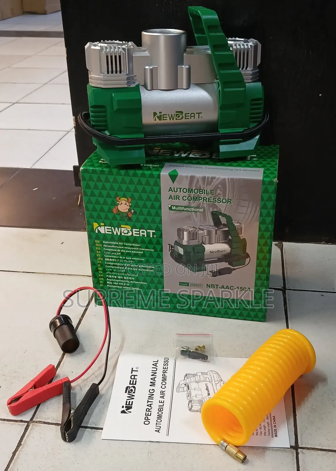 Newbeat NBT-Aac-150a Portable Car Air Compressor.