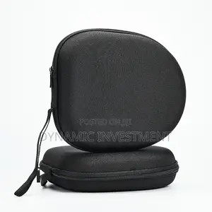 Headphone Portable Case Universal Portable Hard Carrying Bag - Black