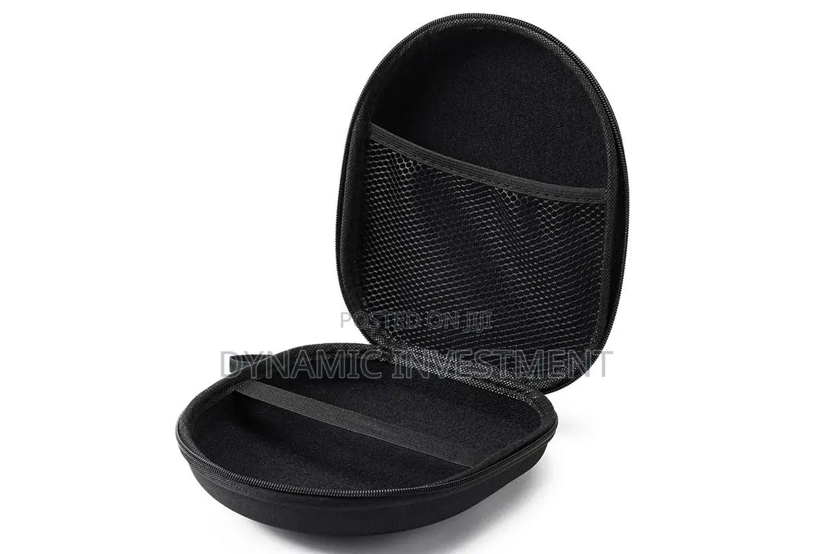 Headphone Portable Case Universal Portable Hard Carrying Bag - Black