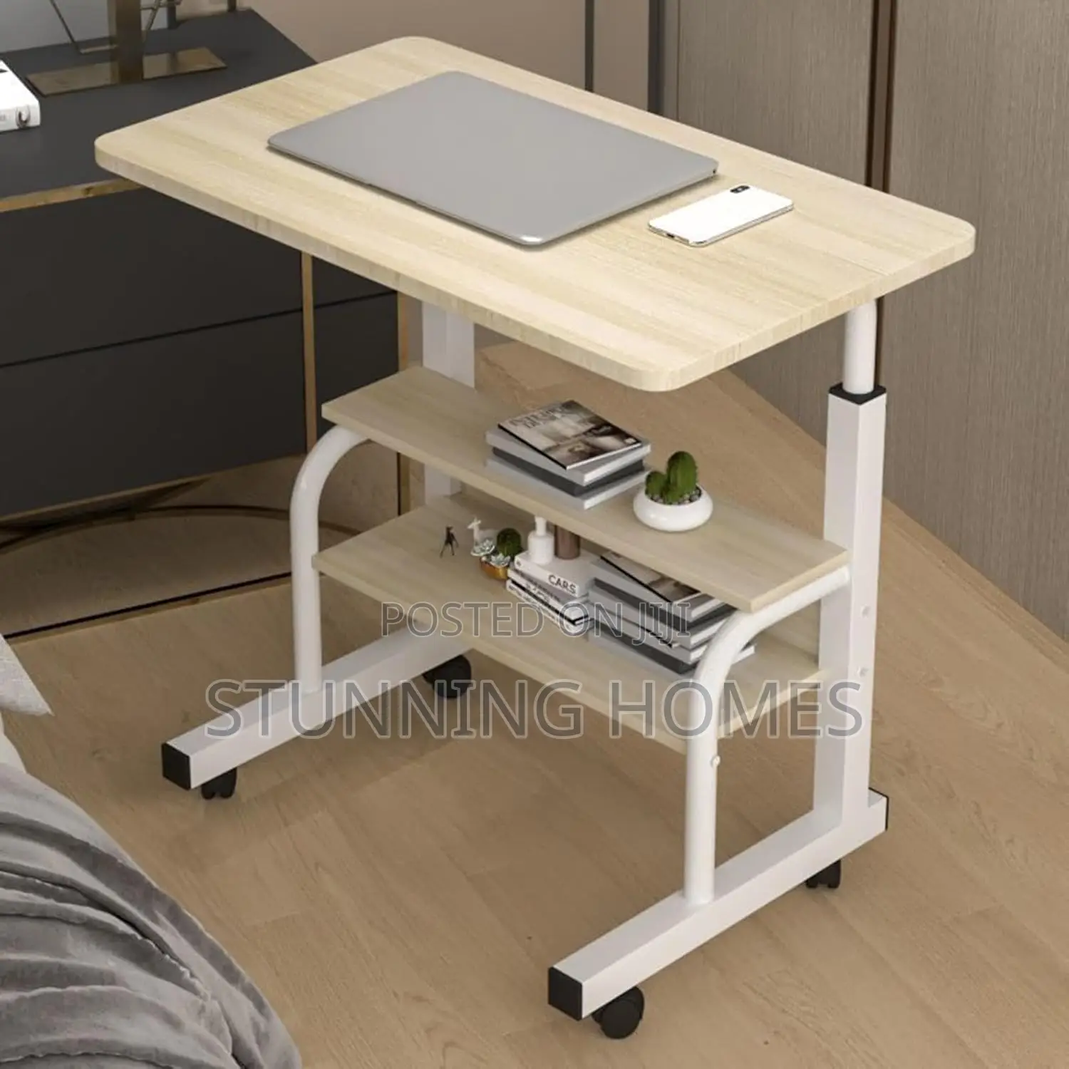 Standing Computer Table With an Adjustable Height