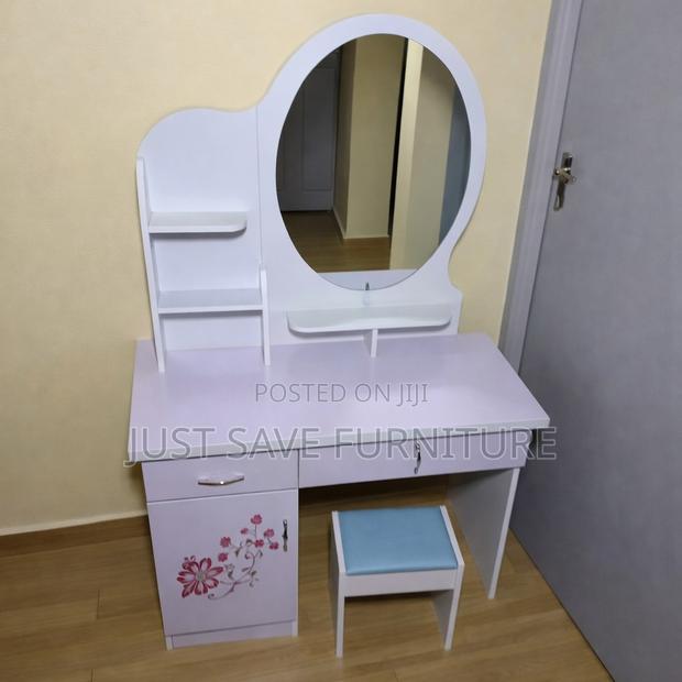 Dressing Table With Mirror Stool – Elegant Vanity Set