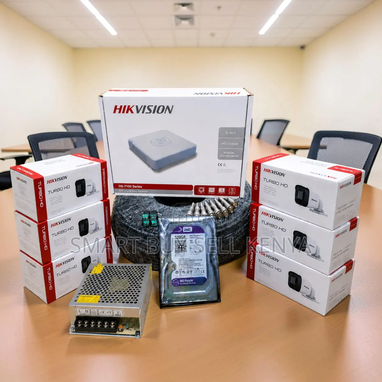 Flexible Mounting 6 Hikvision 1080p CCTV Cameras Complete System Kit