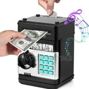 Electronic Atm Piggy Bank Kids Money Safe Box Password