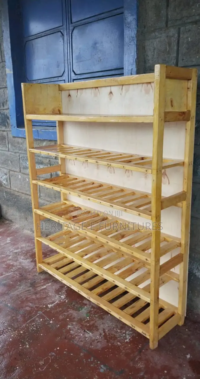 Brown Shoe Rack