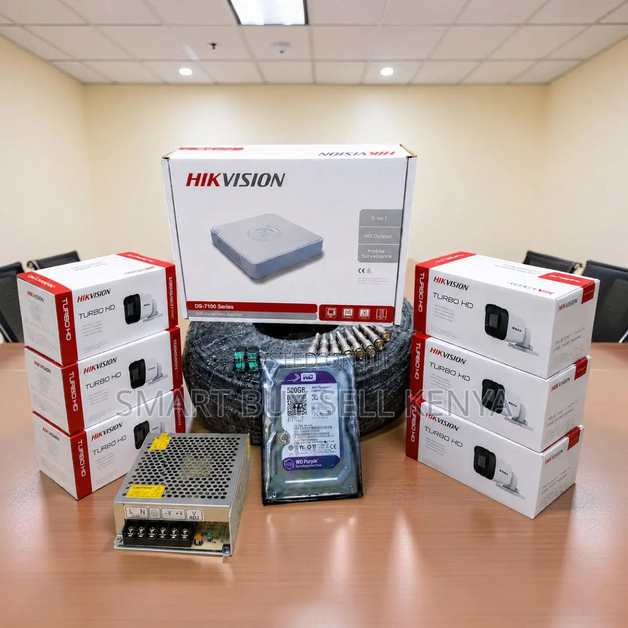 Home Security 6 Hikvision 1080p Hd CCTV Cameras Complete System Kit