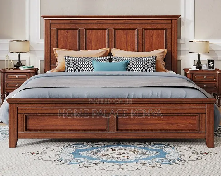 Antique Bed: Mahogany King Bed With Nightstands