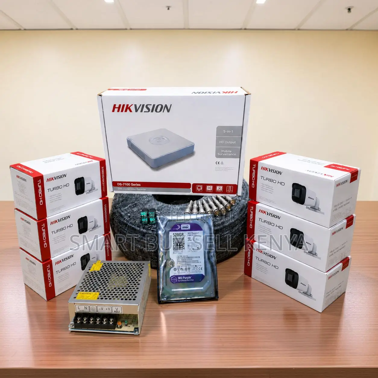 Property Protection 6 Hikvision 1080p CCTV Cameras Complete System Kit