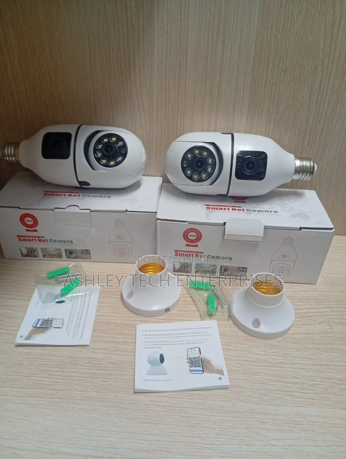 Advanced PTZ Dual Bulb Lens Wifi Bulb Camera – 360° Smart Security