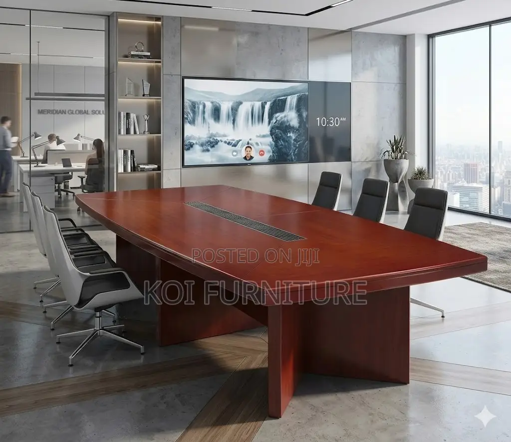 Boardroom Table; Executive 3 Meters Mahogany Office Boardrooom Table
