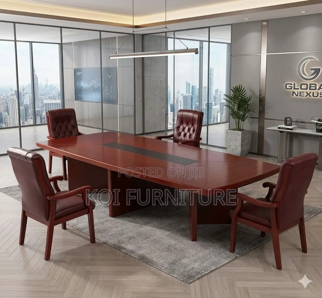 Boardroom Table; Executive 3 Meters Mahogany Office Boardrooom Table