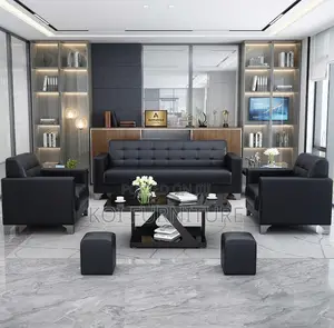 Office Sofa; Five Seaters Receptiom Office Meeting Sofa Set