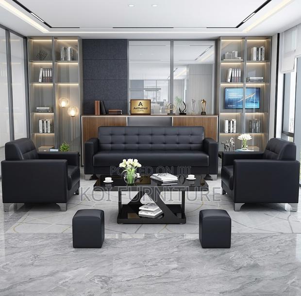 Office Sofa; Five Seaters Receptiom Office Meeting Sofa Set - thumbnail 3