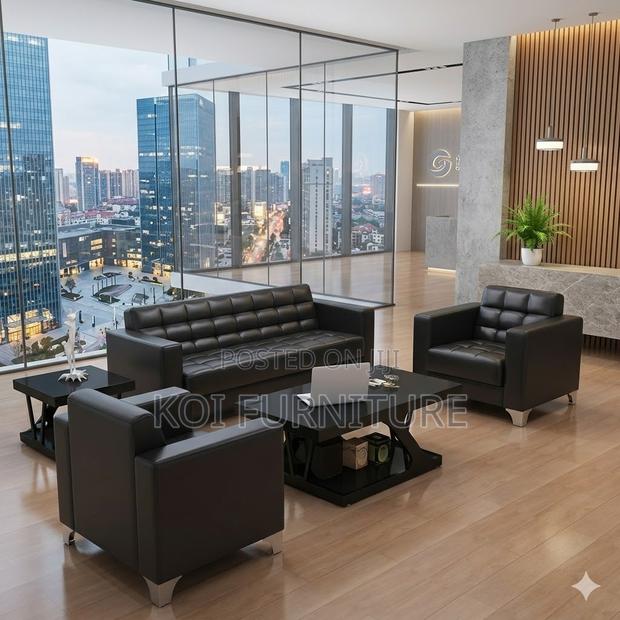 Office Sofa; Five Seaters Receptiom Office Meeting Sofa Set - thumbnail 4