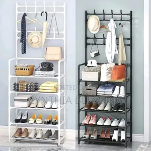 Portable 5 Tier Shoerack With Hanger
