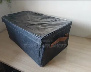 Collapsible Storage Basket With Cover – Foldable Organizer