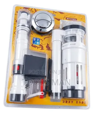 Universal Dual Flush Toilet Tank Repair Kit With Push Button.