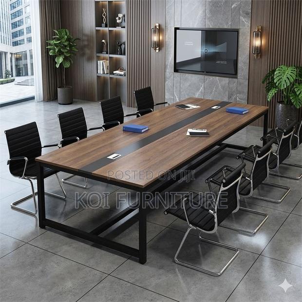 Boadroom Table; 2.4 Meters 10-12 Seaters Office Boardroom Table - thumbnail 2
