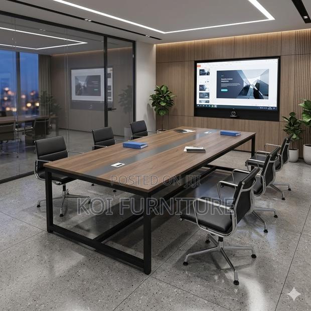 Boadroom Table; 2.4 Meters 10-12 Seaters Office Boardroom Table - thumbnail 3