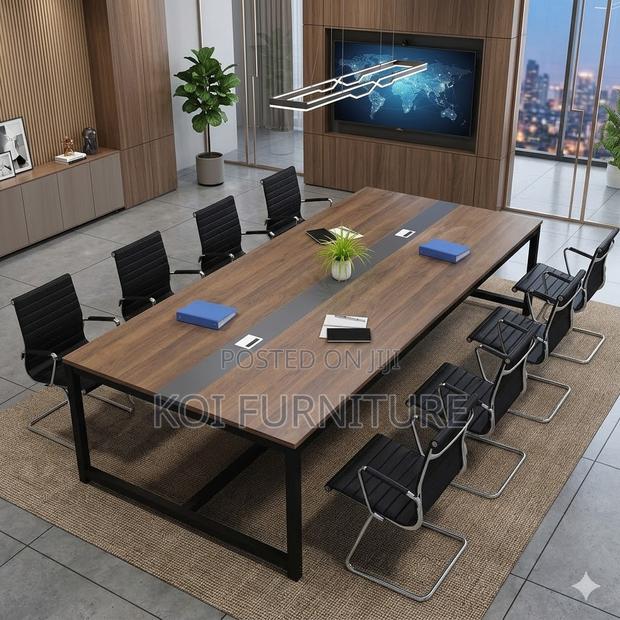 Boadroom Table; 2.4 Meters 10-12 Seaters Office Boardroom Table - thumbnail 4