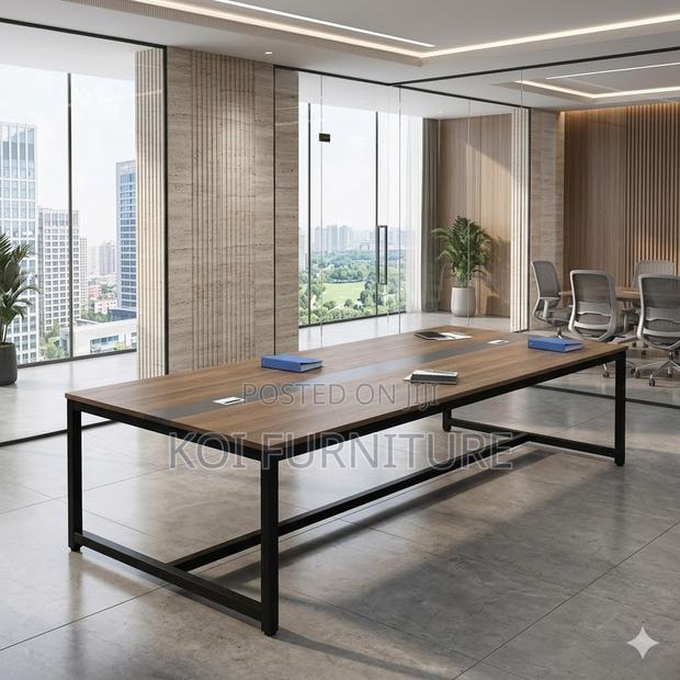 Boadroom Table; 2.4 Meters 10-12 Seaters Office Boardroom Table - thumbnail 5