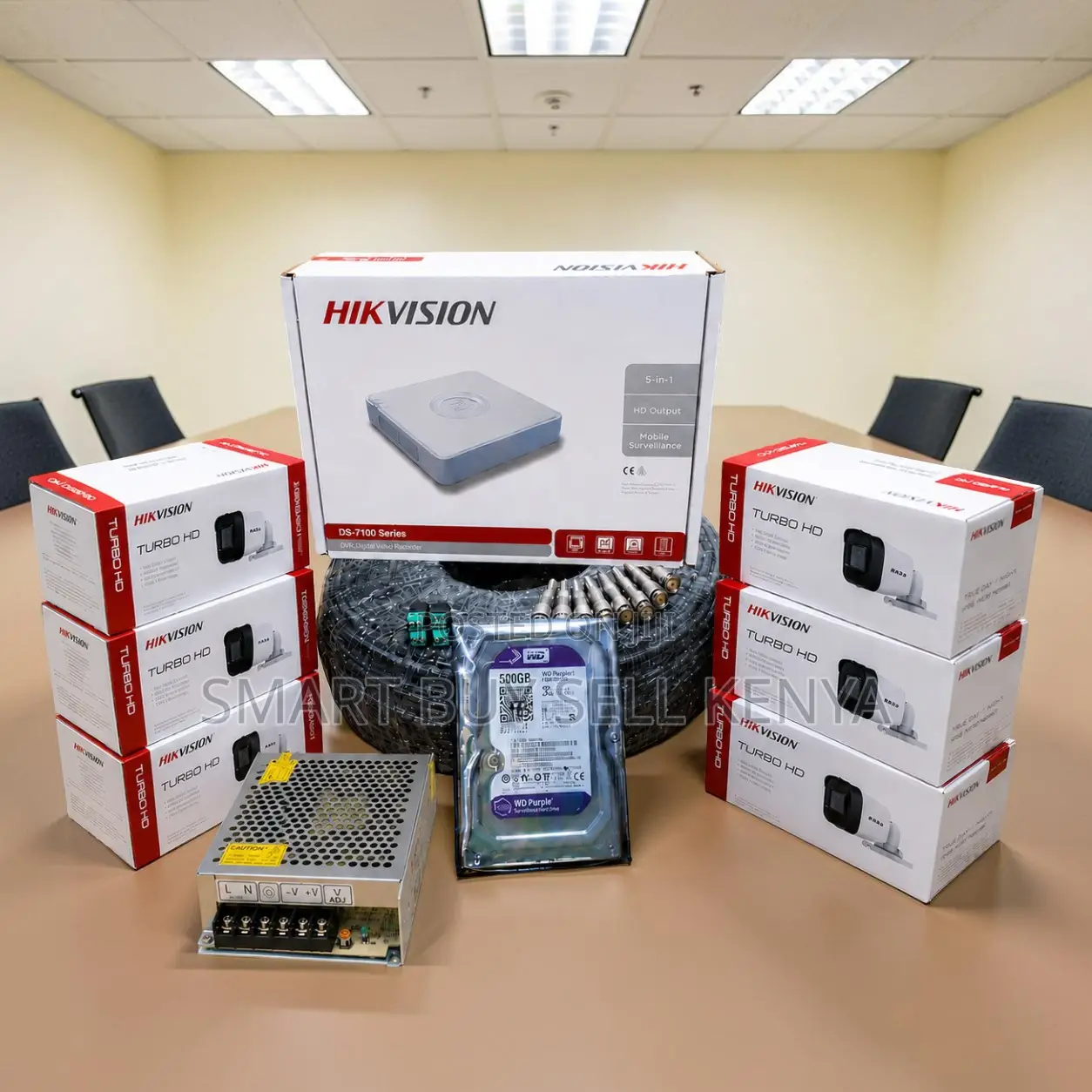 Dependable Monitoring 6 Hikvision 1080p CCTV Cameras Full System Kit
